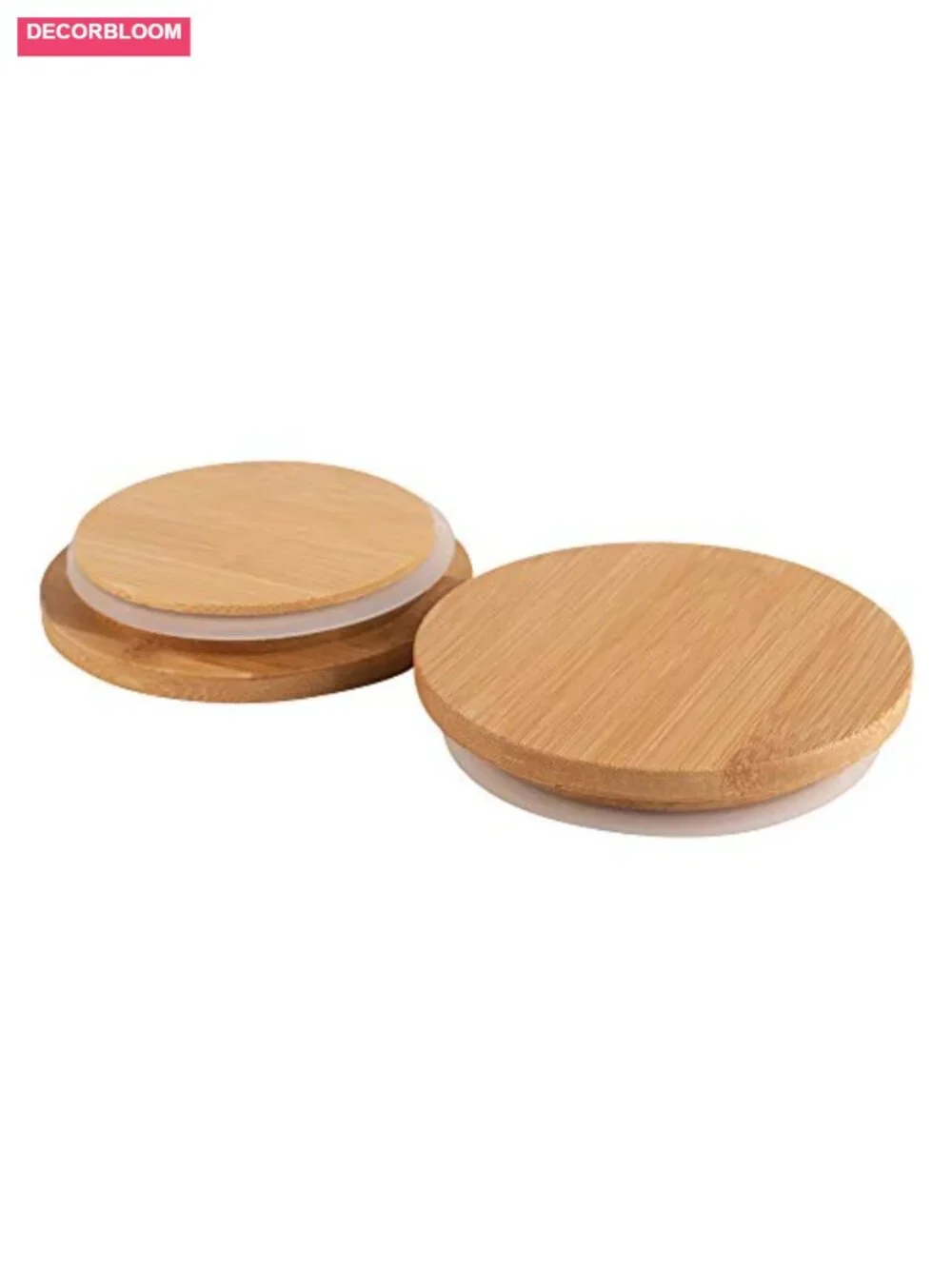 Set of 2 WECK 25.3oz Mold Jars with Wooden Lids, Eco-Friendly Canning Storage
